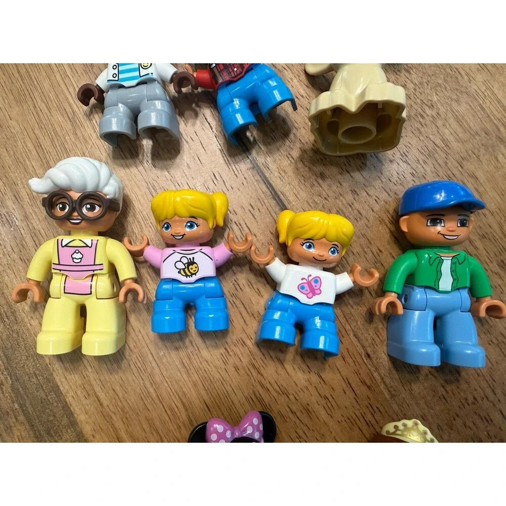 Lego Duplo Figures Lot 17 Disney Minnie Elsa Olaf Belle Animal Family
